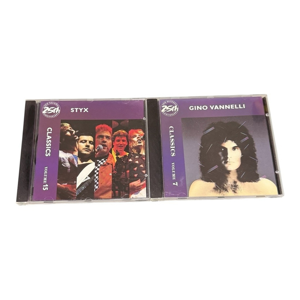Styx Gino Vannelli CD Lot Classics Vol 15 7 A&M Records Rock Pop 70s 80s Hits